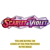 100 Scarlet and Violet Base Set Pokemon TCG Online Codes Live PTCGL - guardiangamingtcgs