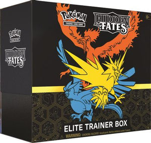 Hidden Fates Elite Trainer Box Moltres & Zapdos & Articuno GX Pokemon TCGO PTCGO TCG Online Codes Live PTCGL - guardiangamingtcgs