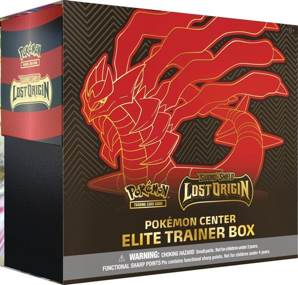 Lost Origin Pokemon Center Elite Trainer Box (Exclusive) Gameplay Item Pokemon TCGO PTCGO TCG Online Codes Live PTCGL - guardiangamingtcgs