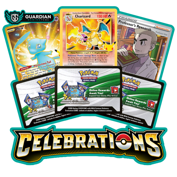 Celebrations Pokemon TCGO PTCGO TCG Online Codes Live PTCGL - guardiangamingtcgs