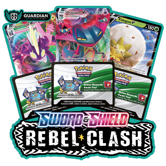 Sword and Shield Rebel Clash Pokemon TCGO PTCGO TCG Online Codes Live PTCGL - guardiangamingtcgs