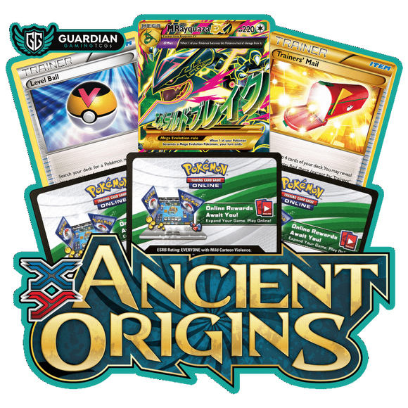 10 Pokémon XY Ancient Origins - PTCGO Live TCG Booster ONLINE Code
