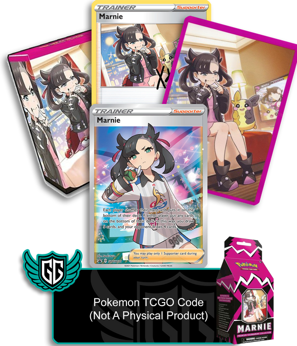 Marnie Premium Tournament Collection Box Pokemon TCGO PTCGO TCG Online Codes Live PTCGL - guardiangamingtcgs